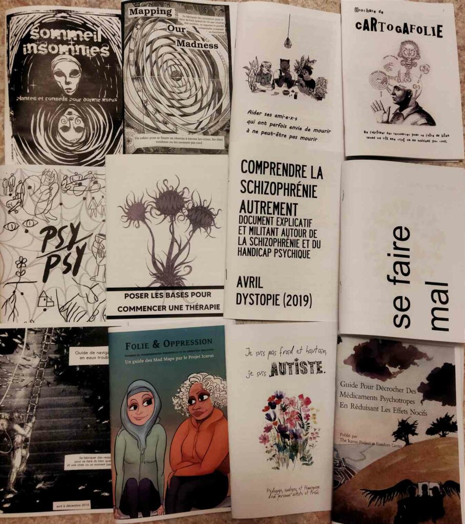 Photo des couvertures des brochures mentionnées dans l'article